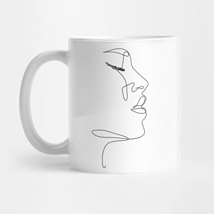 Line art woman Mug